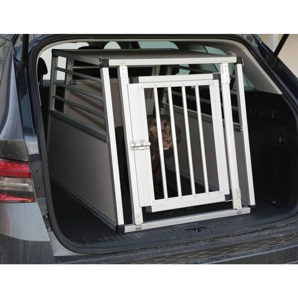 Kerbl Caisse de transport pour chiens Barry 92x65x65,5 cm Aluminium