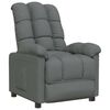 vidaXL Fauteuil inclinable Gris fonc&eacute; Tissu