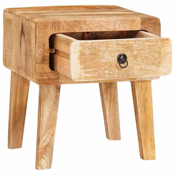 vidaXL Table d'appoint Marron 40 x 32 x 46 cm Bois de mangue massif