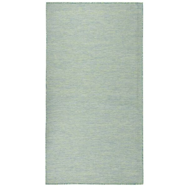 vidaXL Tapis &agrave; tissage plat d'ext&eacute;rieur 140x200 cm Turquoise