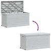 vidaXL Boîte de rangement de jardin 420 L Gris clair