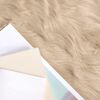vidaXL Tapis en fausse Tafalla Beige 140 x 200 cm Polyester