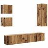 vidaXL Ensemble de meuble TV mural 5 pcs vieux bois bois d'ing&eacute;nierie