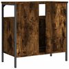 vidaXL Armoire lavabo de salle de bain chêne fumé 60x30x60 cm