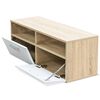 vidaXL Meubles TV 2 pcs Bois d&rsquo;ing&eacute;nierie 95x35x36 cm Ch&ecirc;ne et blanc
