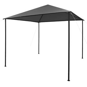 vidaXL Tonnelle 3x3 m Anthracite Tissu et acier 180 g/m&sup2;
