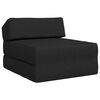 vidaXL Canap&eacute;-lit pliable Noir 60 x 70 x 41 cm Tissu