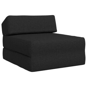 vidaXL Canap&eacute;-lit pliable Noir 60 x 70 x 41 cm Tissu
