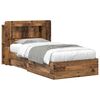 vidaXL Cadre de lit avec rangement Bois ancien 80 x 200 cm