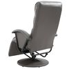 vidaXL Fauteuil inclinable TV gris similicuir