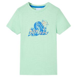 T-shirt pour enfants vert clair 128