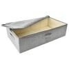 vidaXL Boîtes de rangement 2 pcs Tissu 70x40x18 cm Gris