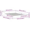 vidaXL Cadre de lit Marron 120 x 200 cm Pin massif