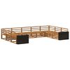vidaXL Ensemble de canap&eacute;s d'ext&eacute;rieur 9 pcs Naturel