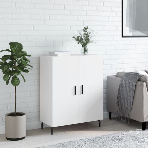 vidaXL Buffet blanc 69,5x34x90 cm bois d'ing&eacute;nierie