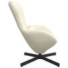 vidaXL Fauteuil &oelig;uf Cr&egrave;me 63 x 73 x 90 cm Velours