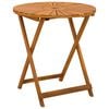 vidaXL Table de jardin pliante Naturel &Oslash;70 x 75 cm