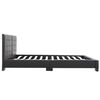 vidaXL Cadre de lit sans matelas en similicuir noir 200 x 160 cm