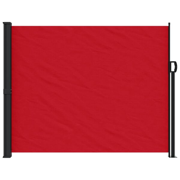 vidaXL Auvent lat&eacute;ral r&eacute;tractable rouge 160x600 cm