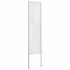 vidaXL Écran de confidentialité de jardin Floral Blanc 32 x 140 cm
