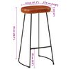 vidaXL Tabourets de bar Gavin lot de 2 44x37,5x78 cm
