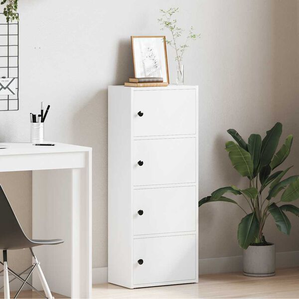 vidaXL Biblioth&egrave;que blanc 40x24x102 cm bois d'ing&eacute;nierie