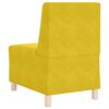 vidaXL Unit&eacute; de Sofa Modulaire Sans Accoudoirs 3 pcs Jaune