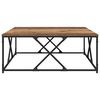 vidaXL Table basse Bois Ancien 100 x 100 x 40 cm Bois d'ing&eacute;nierie
