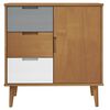 vidaXL Buffet MOLDE Marron 76,5x40x80 cm Bois massif de pin