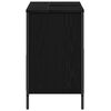 vidaXL Meuble de salle de bain lavabo tiroirs ch&ecirc;ne noir 60x34,5x60 cm