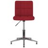 vidaXL Chaises pivotantes &agrave; manger lot de 2 rouge bordeaux tissu