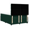 vidaXL Sommier &agrave; lattes de lit et matelas Vert fonc&eacute; 140x190cm Velours