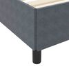 vidaXL Cadre de lit avec matelas Gris fonc&eacute; 160 x 200 cm tissu