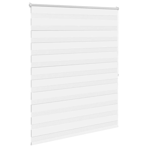vidaXL Store v&eacute;nitien Zebra 120,9 x 175 cm, largeur du tissu 116,7 cm, blanc