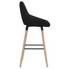 vidaXL Tabourets de bar lot de 2 noir tissu