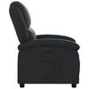 vidaXL Fauteuil inclinable électrique noir cuir véritable