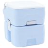vidaXL Toilette de Camping Bleu Clair et Blanc 41,5 x 36,5 x 42 cm