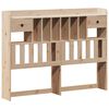 vidaXL Lit bibliothèque sans matelas 140x190 cm bois de pin massif