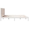 vidaXL Cadre de lit extra long sans matelas 200x210 cm bois massif