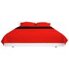 vidaXL Couvre-lit matelassé double-face Rouge et noir 230x260 cm