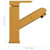 vidaXL Robinet de lavabo rétractable Finition dorée 157x172 mm