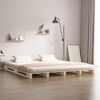 vidaXL Lit de palette 135x190 cm Bois de pin massif Double