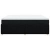 vidaXL Sommier à lattes de lit avec matelas Noir 200x200 cm Tissu