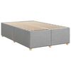 vidaXL Sommier &agrave; lattes de lit avec matelas Gris clair 120x200cm Tissu