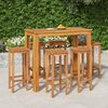 vidaXL Ensemble de bar de jardin 7 pcs bois d'acacia solide