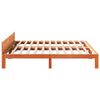 vidaXL Cadre de lit sans matelas cire marron 160x200cm bois pin massif