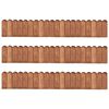 vidaXL Rouleaux de bordure 3 pcs 120 cm bois de pin impr&eacute;gn&eacute;
