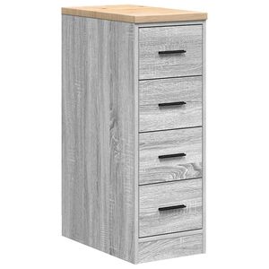 vidaXL Armoire de rangement de garage sonoma gris 30x51x85 cm bois pin
