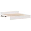 vidaXL Lit bibliothèque sans matelas blanc 180x200 cm bois pin massif