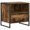 vidaXL Table de chevet Ch&ecirc;ne Fum&eacute; 50 x 39,5 x 50 cm Bois d'ing&eacute;nierie